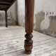 Table de ferme ou table de drapier noyer massif 1900