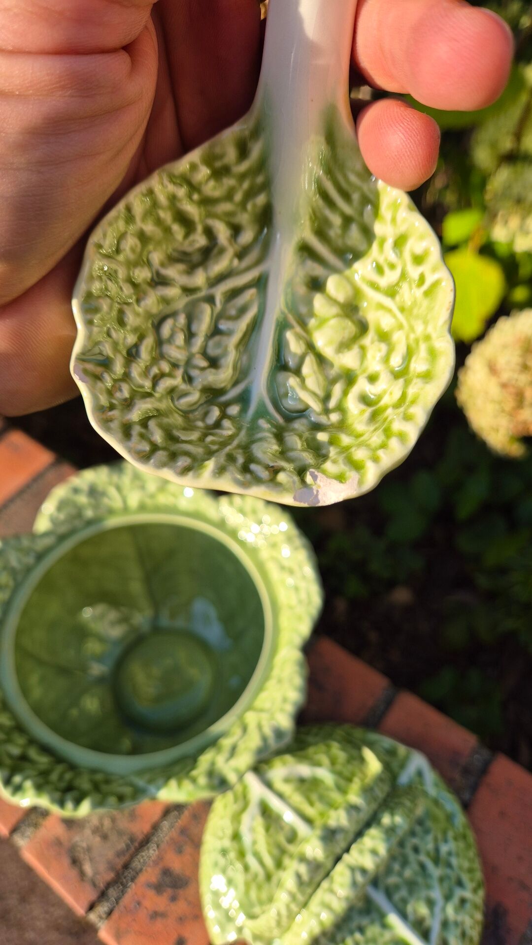 soupière chou vert avec louche