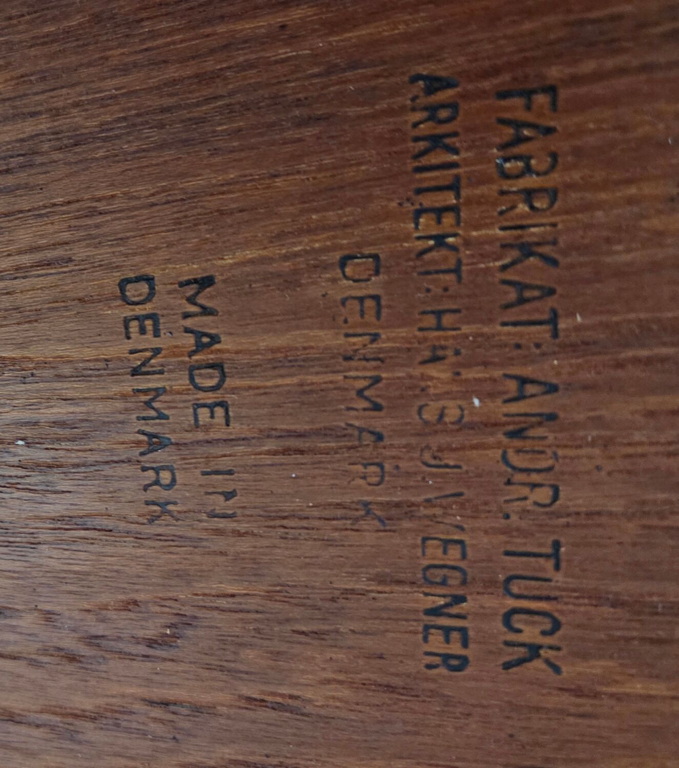 1960 stamped round teak dining table