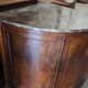 Rare Low Corner Cabinet from the Louis-Philippe Period – 19th Century – Marble Top