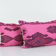 Set of 2 vintage kilim cushion covers 36x61 cm