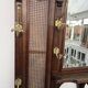 Console coat rack in Louis XVI style with bronze panthers, 20th century.