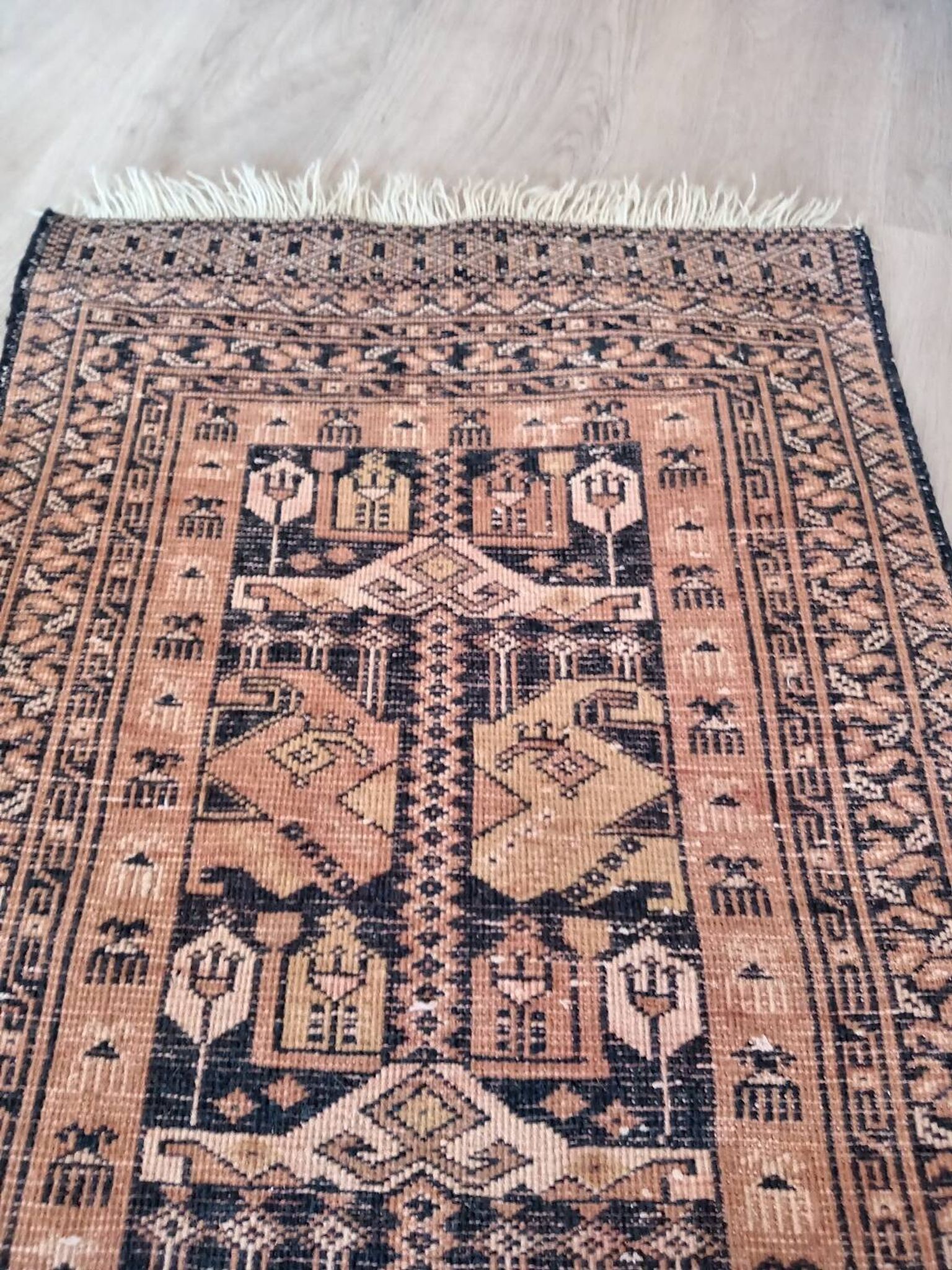 Ancient Afghan prayer rug