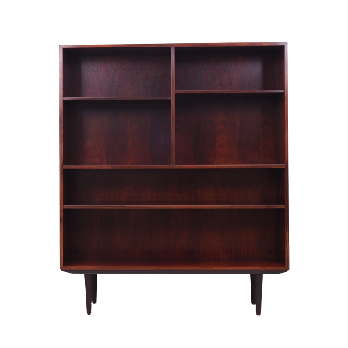 Rosewood bookcase, Danish design, 1960s, manufactured by Omann Jun