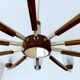 Large Vintage Scandinavian Pendant Light 60s