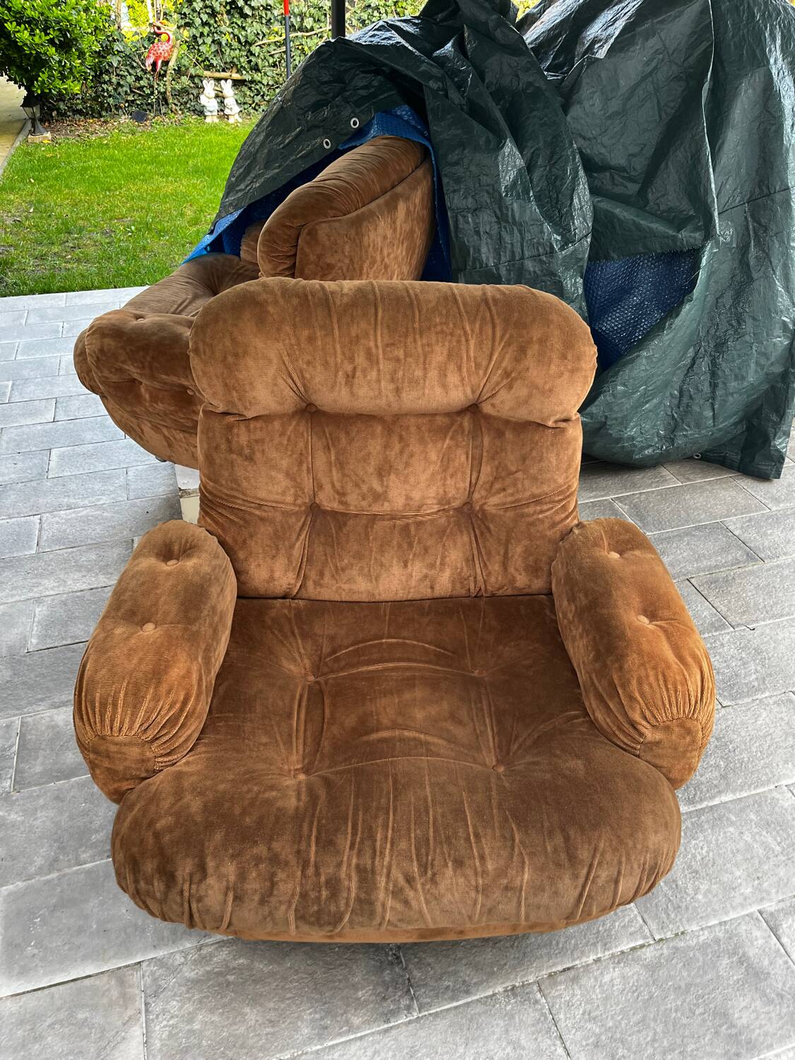 Vintage retro bubble armchair