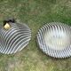 Peil & Putzler "Zebra" Glass Ceiling / Wall Lights — Pair, 1970s