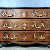 Chest of drawers crossbow louis XV in walnut XVIII th around 1750