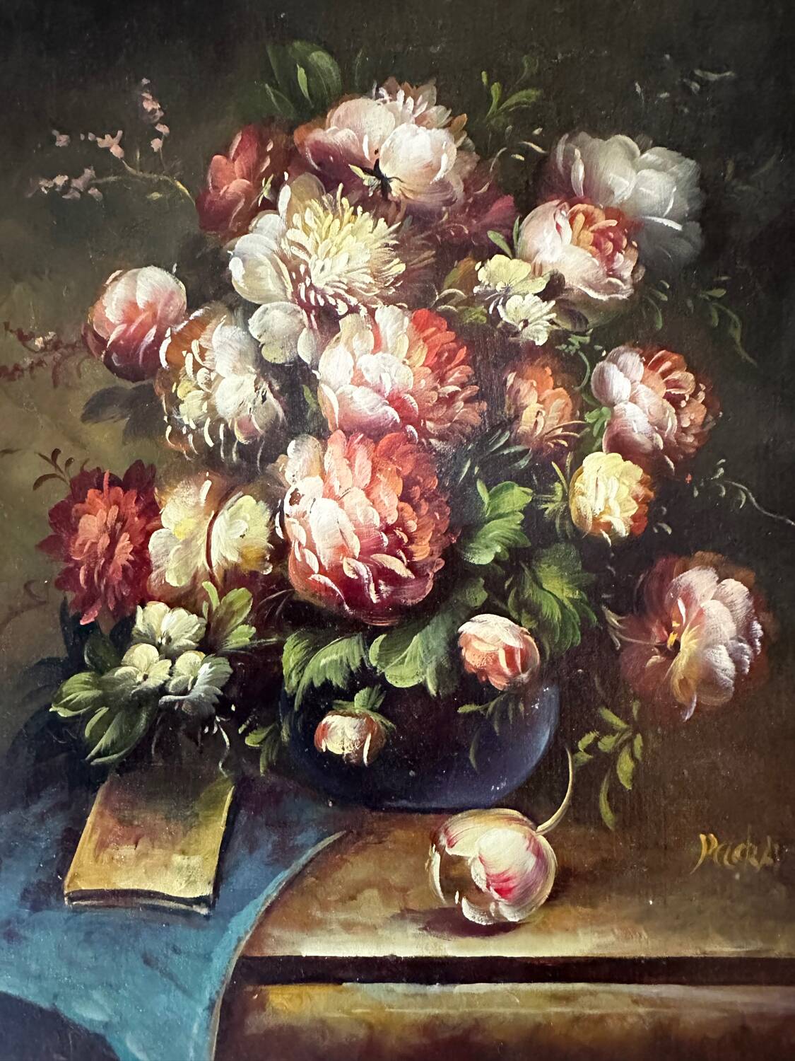 Still life - oil painting on wood