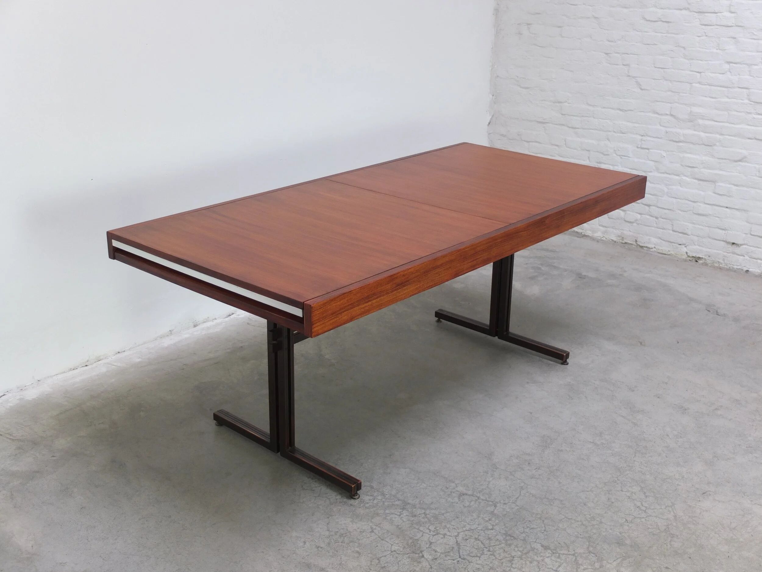 Rare freestanding table desk by Roger De Winter for E.M.Y., 1965