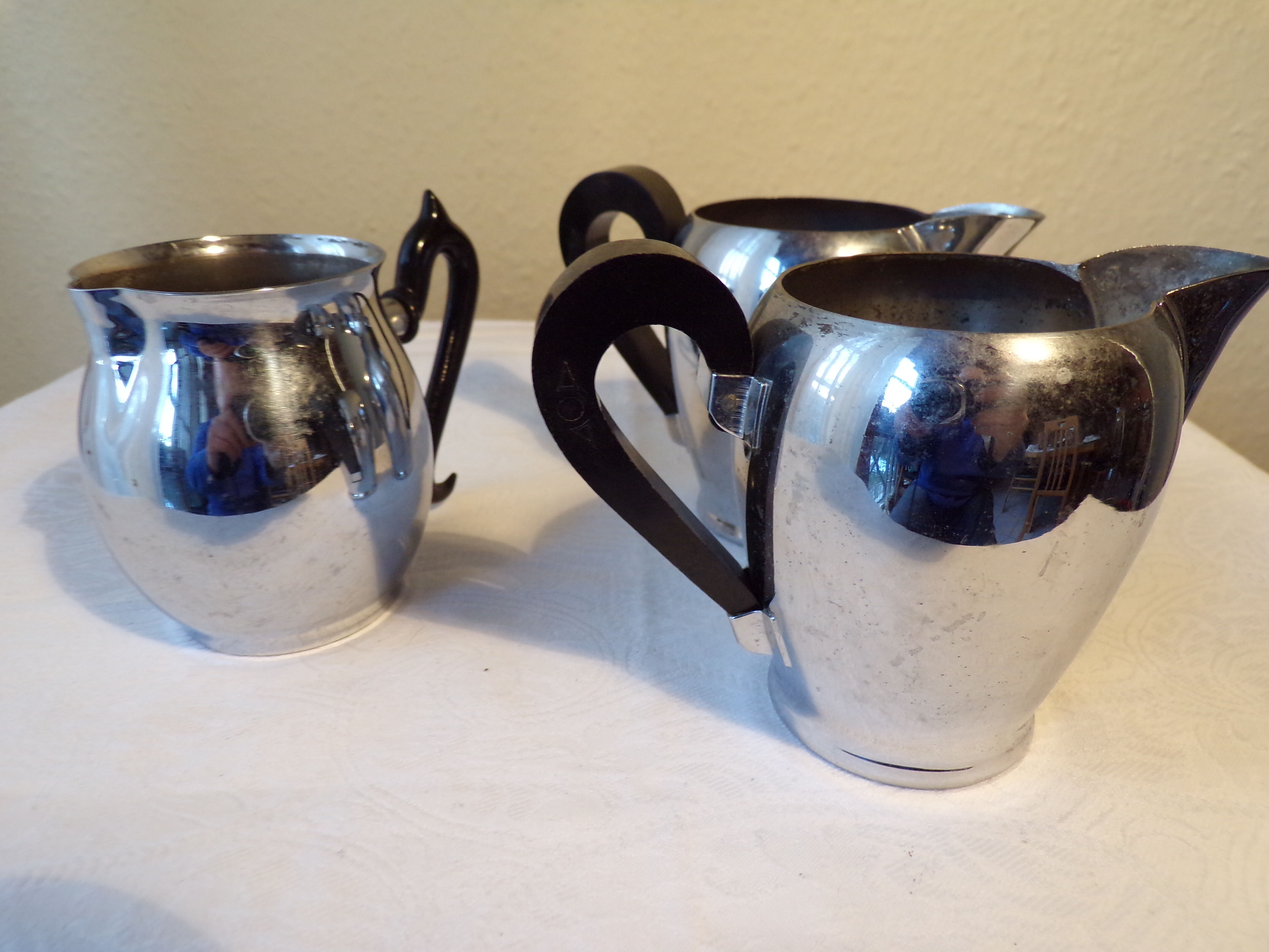 Lot of 3 Creamer or small old milk jugs