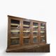 Vintage XL industrial display cabinet / pharmacy cabinet / laboratory cabinet