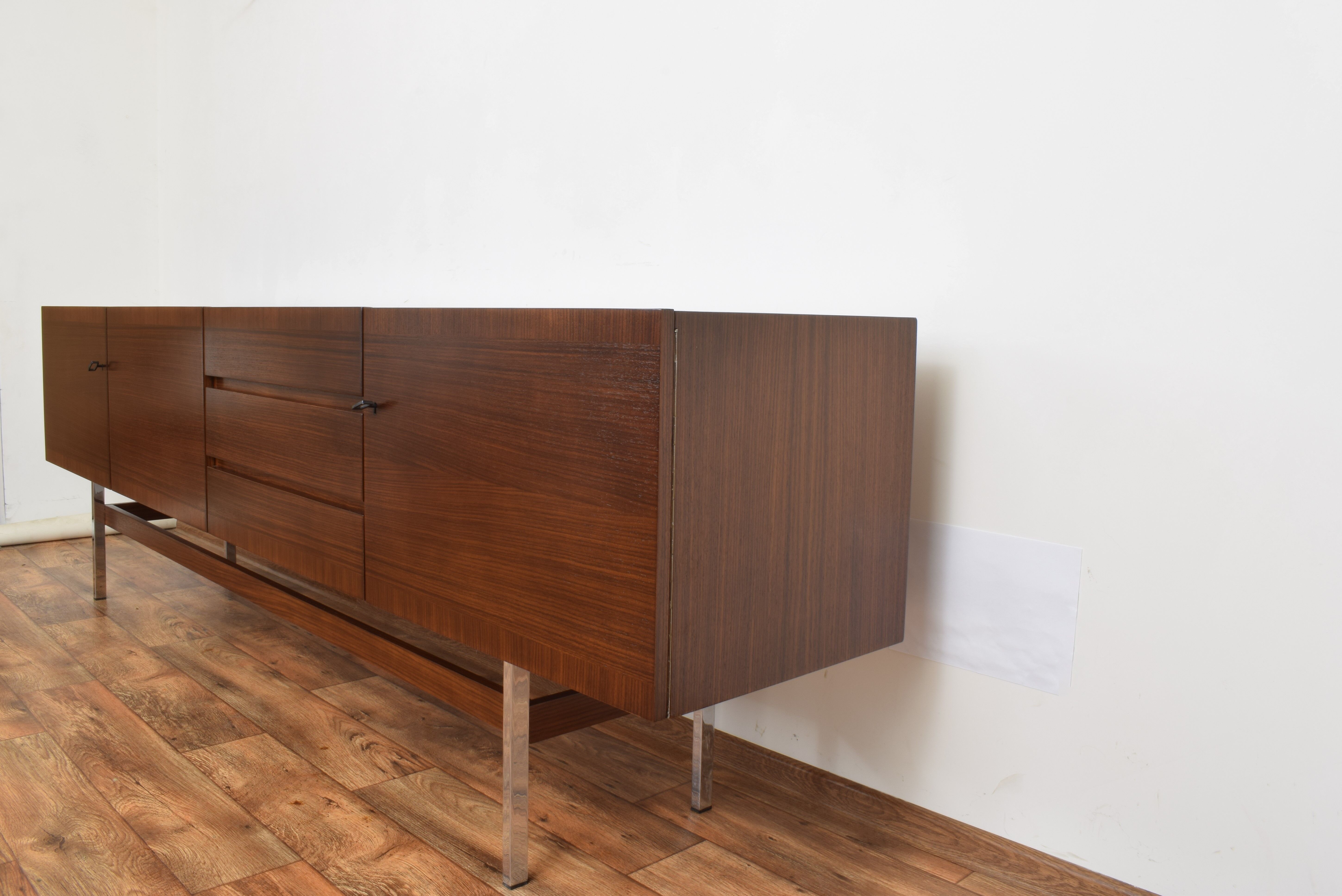 Mid-century german walnut sideboard by Musterring international, 1960s
