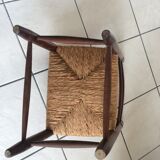 Armchair straw wood