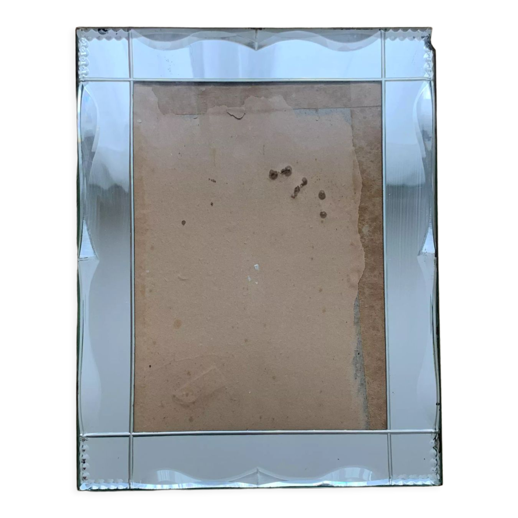Old beveled mirror frame