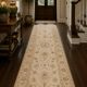 Traditional Runner Rug Handknotted Carpet Cream Area Gray Afghan Rug Home D