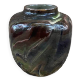 Vase in marbled glazed earthenware, Savoie