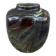 Vase in marbled glazed earthenware, Savoie