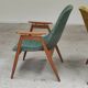 Pair of yellow and green resin and wood armchairs by Miroslav Navratil
