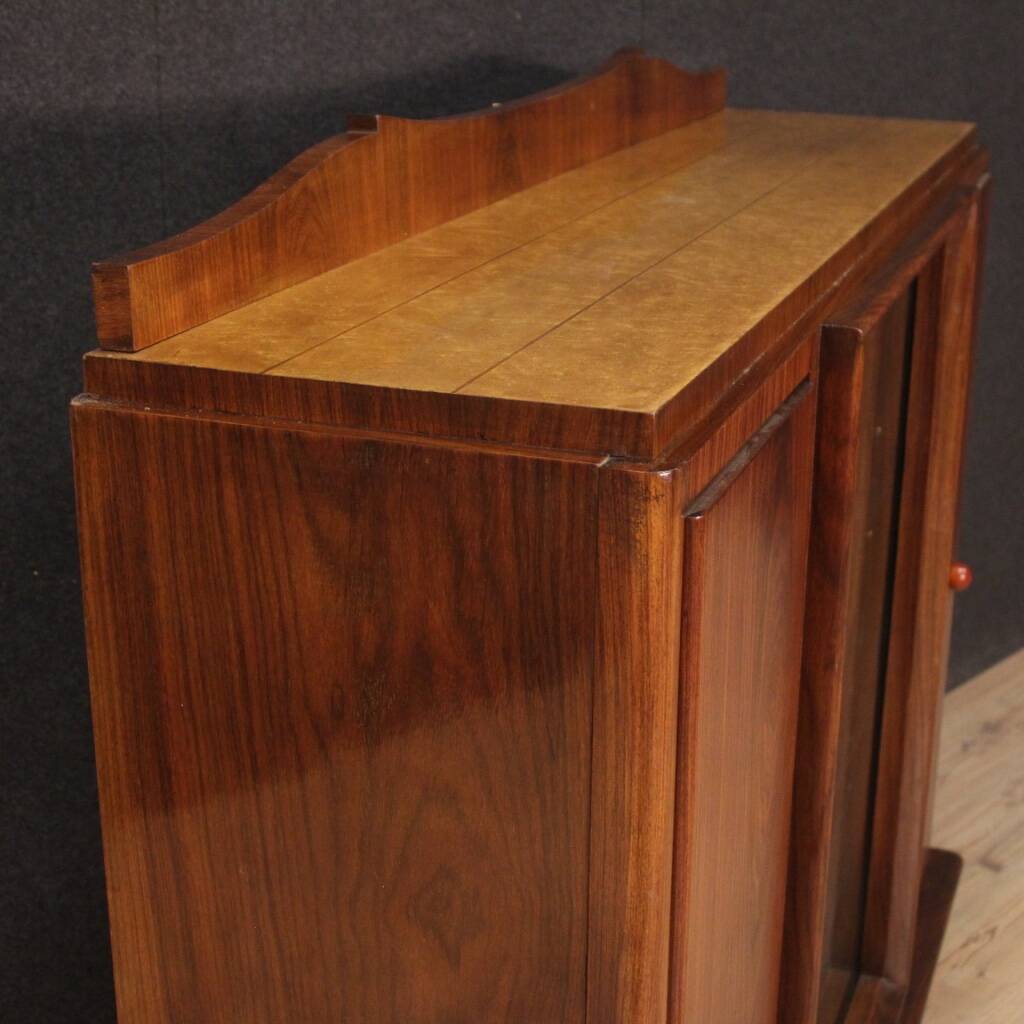 Italian showcase in wood from 20th century