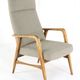 mid century vintage Fauteuil herenmodel 'Duivendrecht beige - opnieuw bekleed
