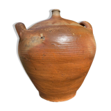 Ancient terracotta pottery jar