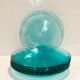 X6 turquoise glass plates Arcoroc-france-retro-cuisine-vintage