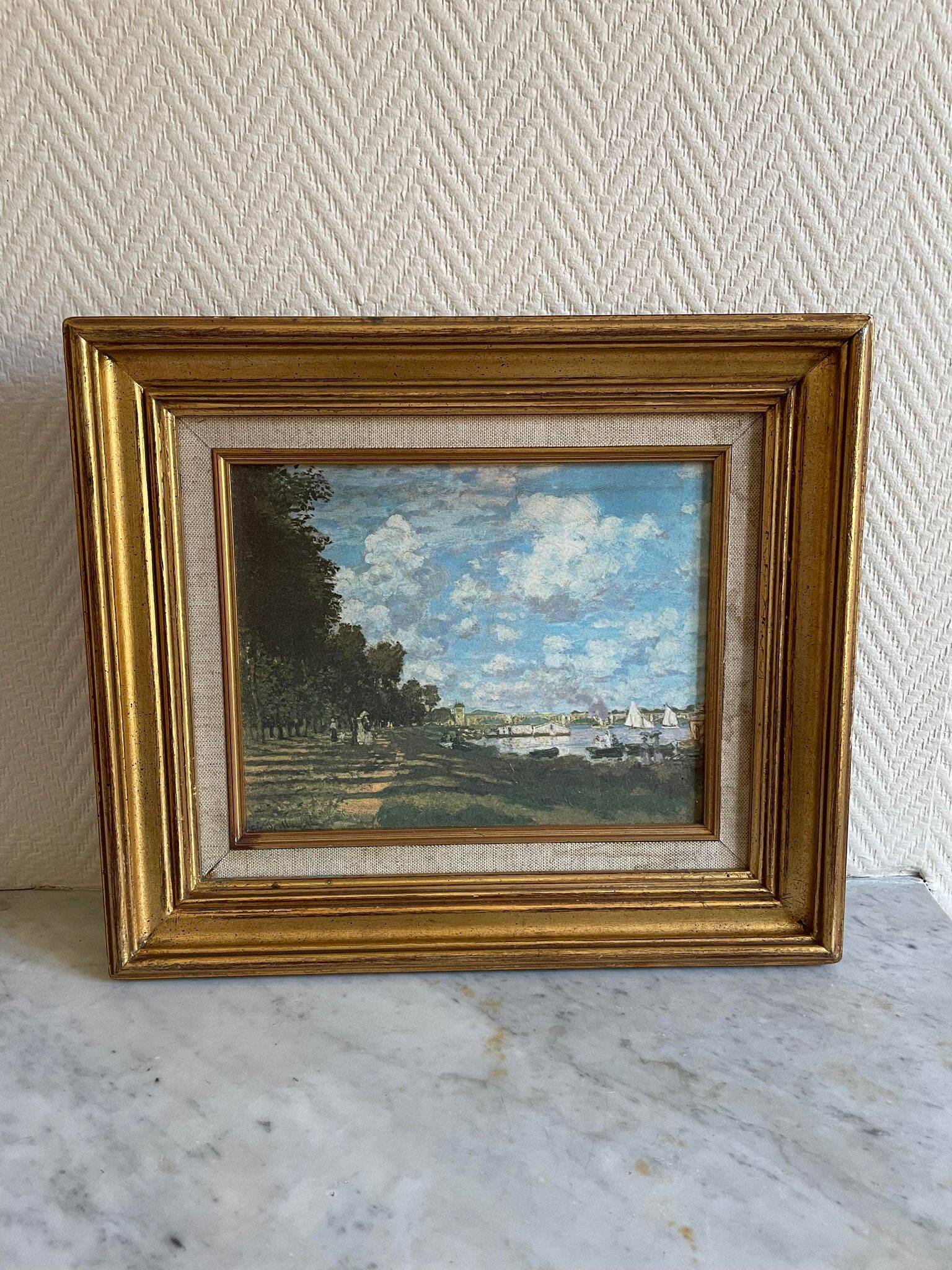 Painting reproduction of Monet the basins of Argenteuil