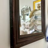 Miroir en bois foncé ☐ 49,5 x 40 cm