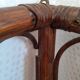 Rattan corner wall shelf