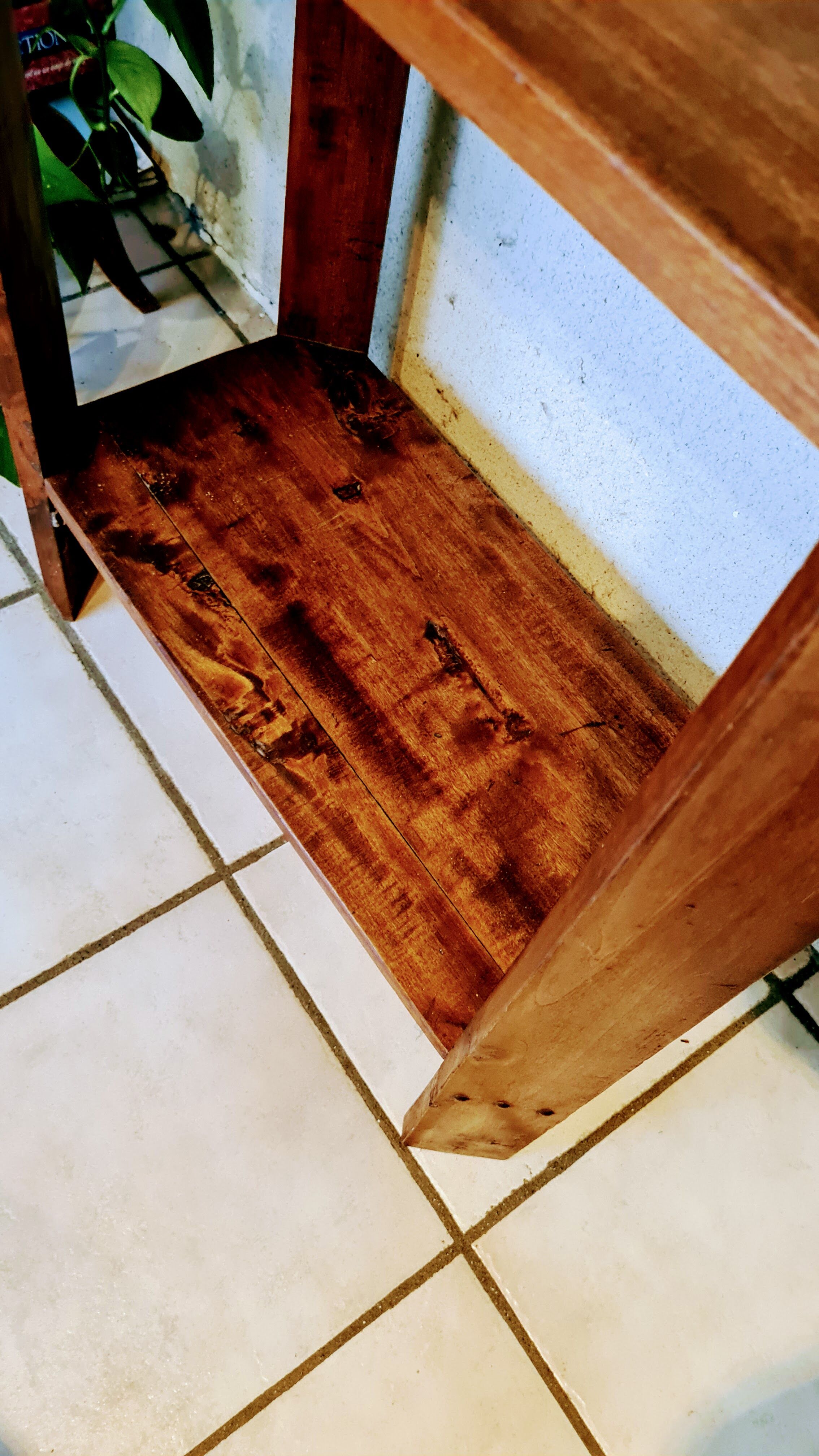 Art Deco solid wood console