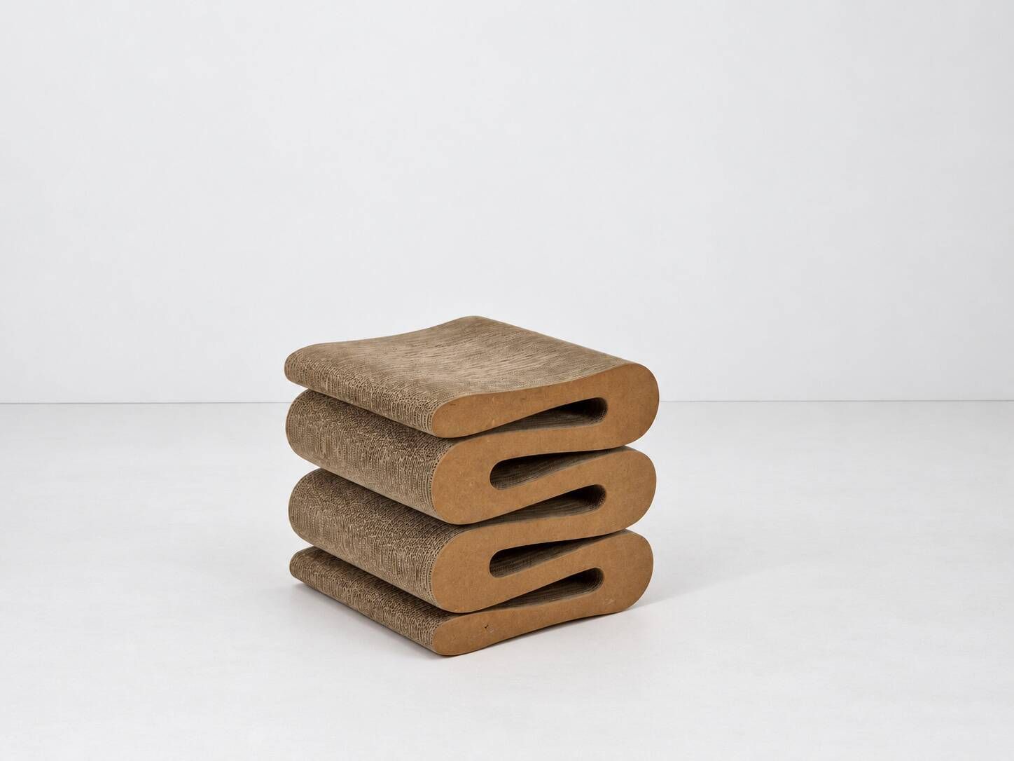 Chaise Wiggle Easy Edges avec tabouret par Frank Gehry pour Vitra