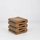 Chaise Wiggle Easy Edges avec tabouret par Frank Gehry pour Vitra