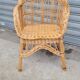 Fauteuil en rotin et osier vintage