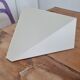 Pair of triangular lacquered metal sconces
