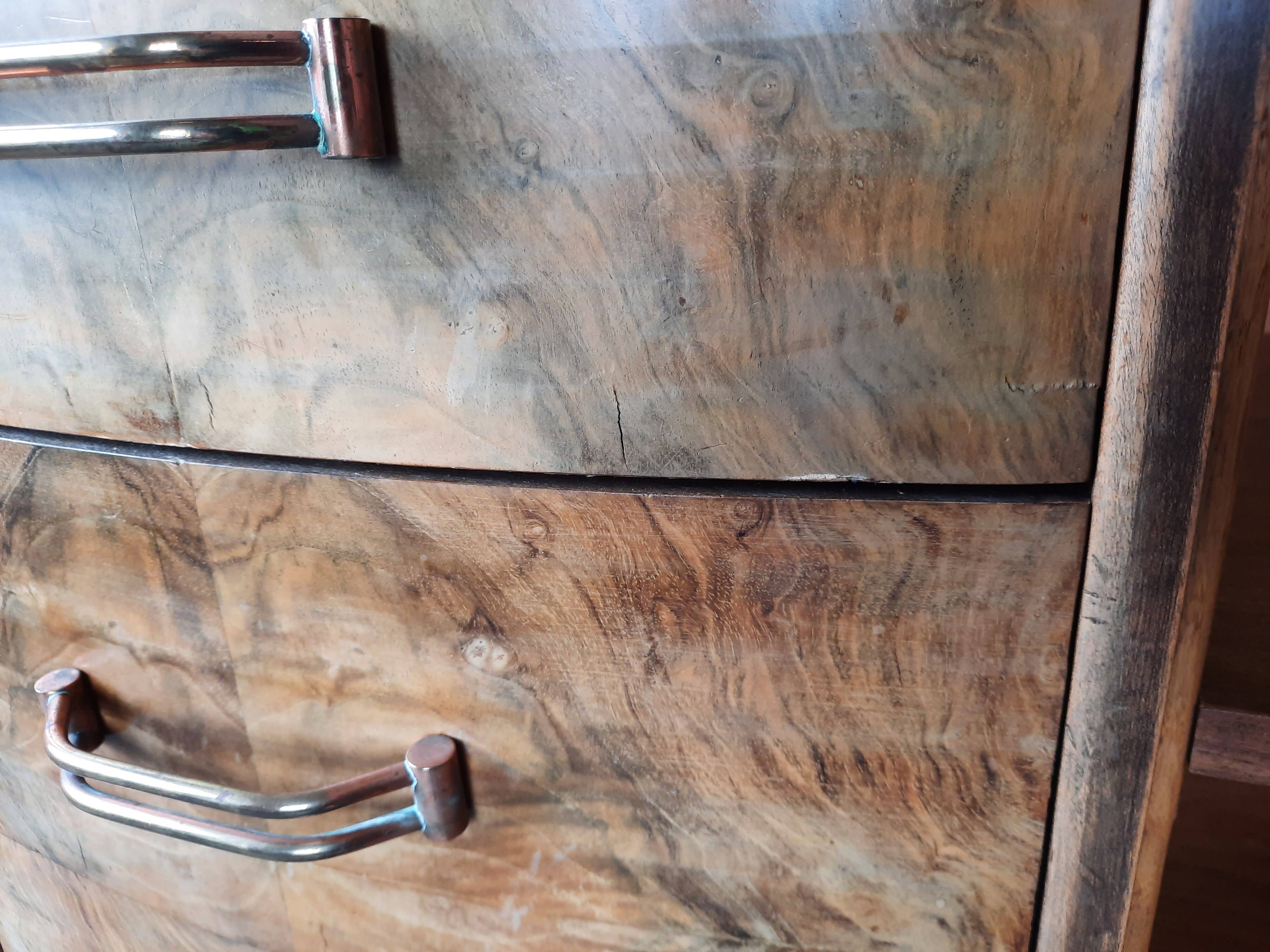 Art deco walnut sideboard
