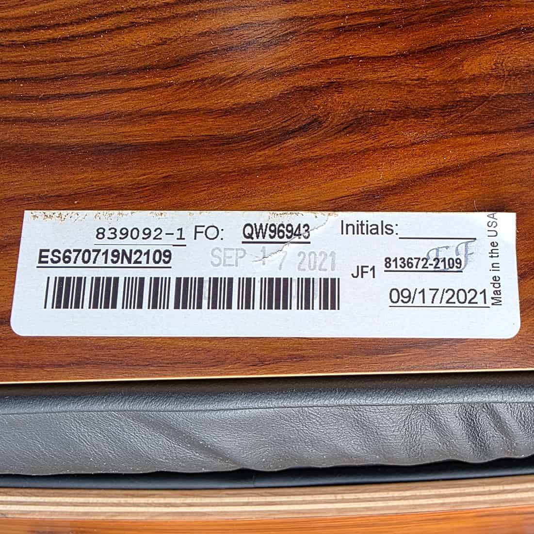 Black & Santos Herman Miller Original Eames Lounge Chair & Ottoman