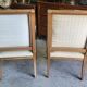 Paire de fauteuils en noyer style Empire retour d'Égypte