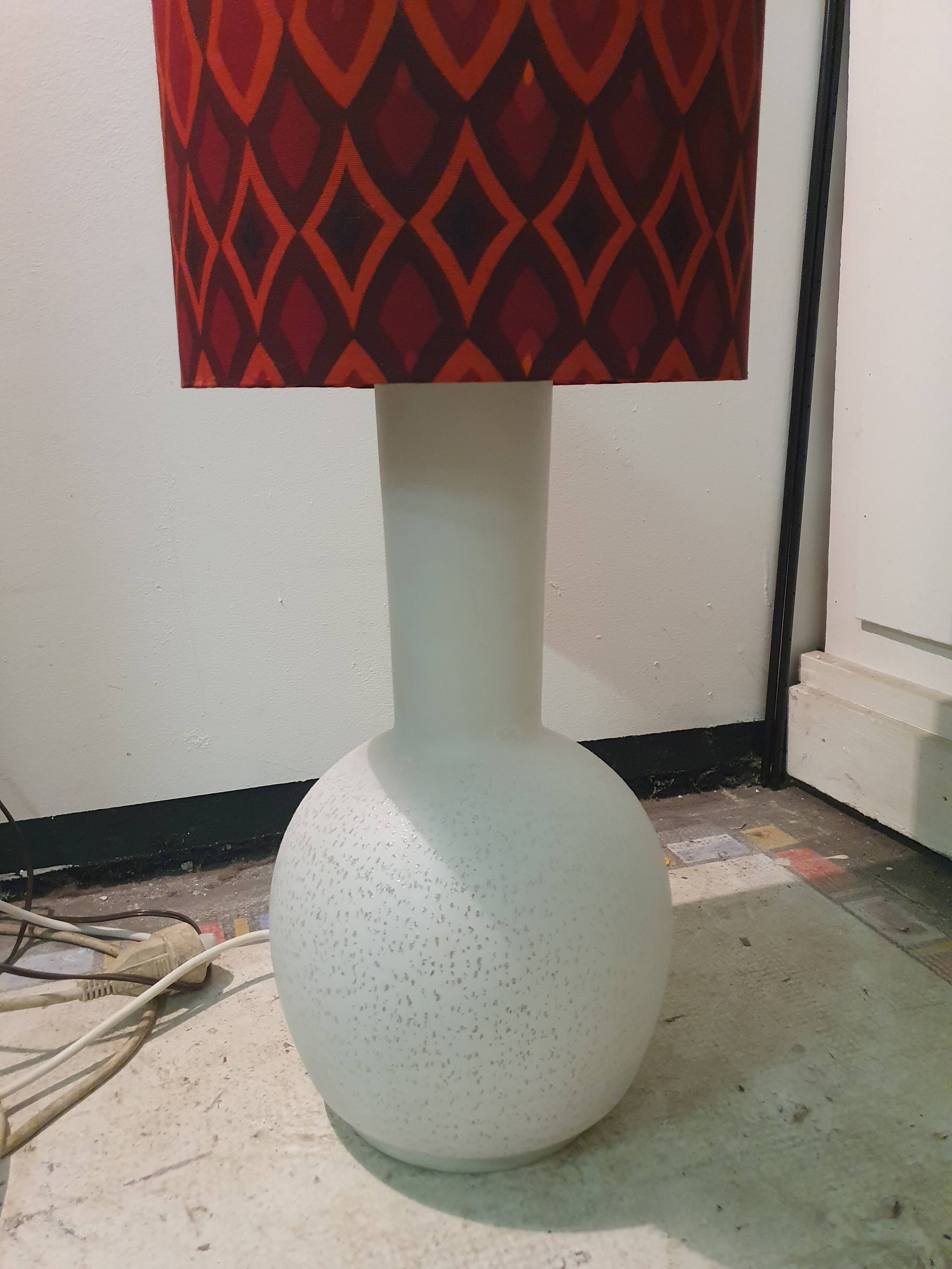 Doria Leuchten 2-light opaline floor lamp
