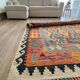 Grand Kilim Afghan en Laine – 292×206 cm