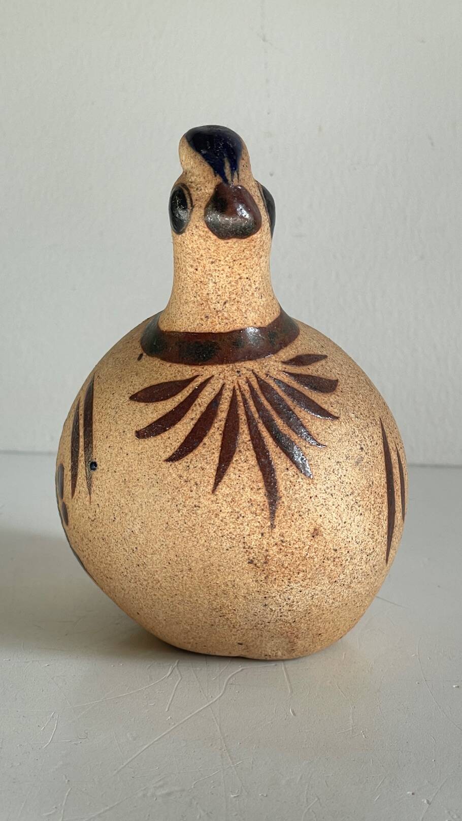 Bird handmade stoneware mexico vintage