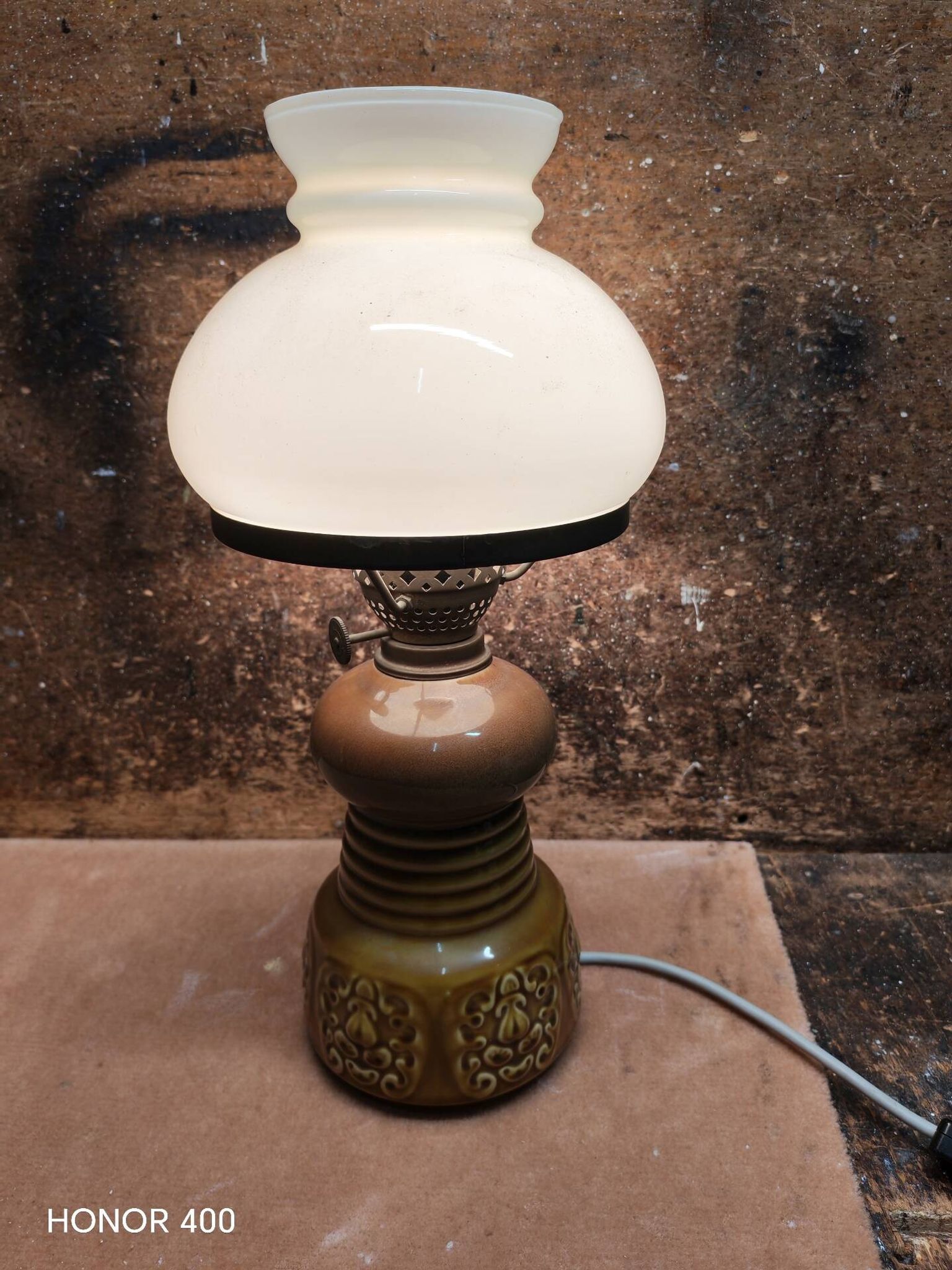 Lampe de table Mirostowice PRL Pologne par Adam Sadulski 1970