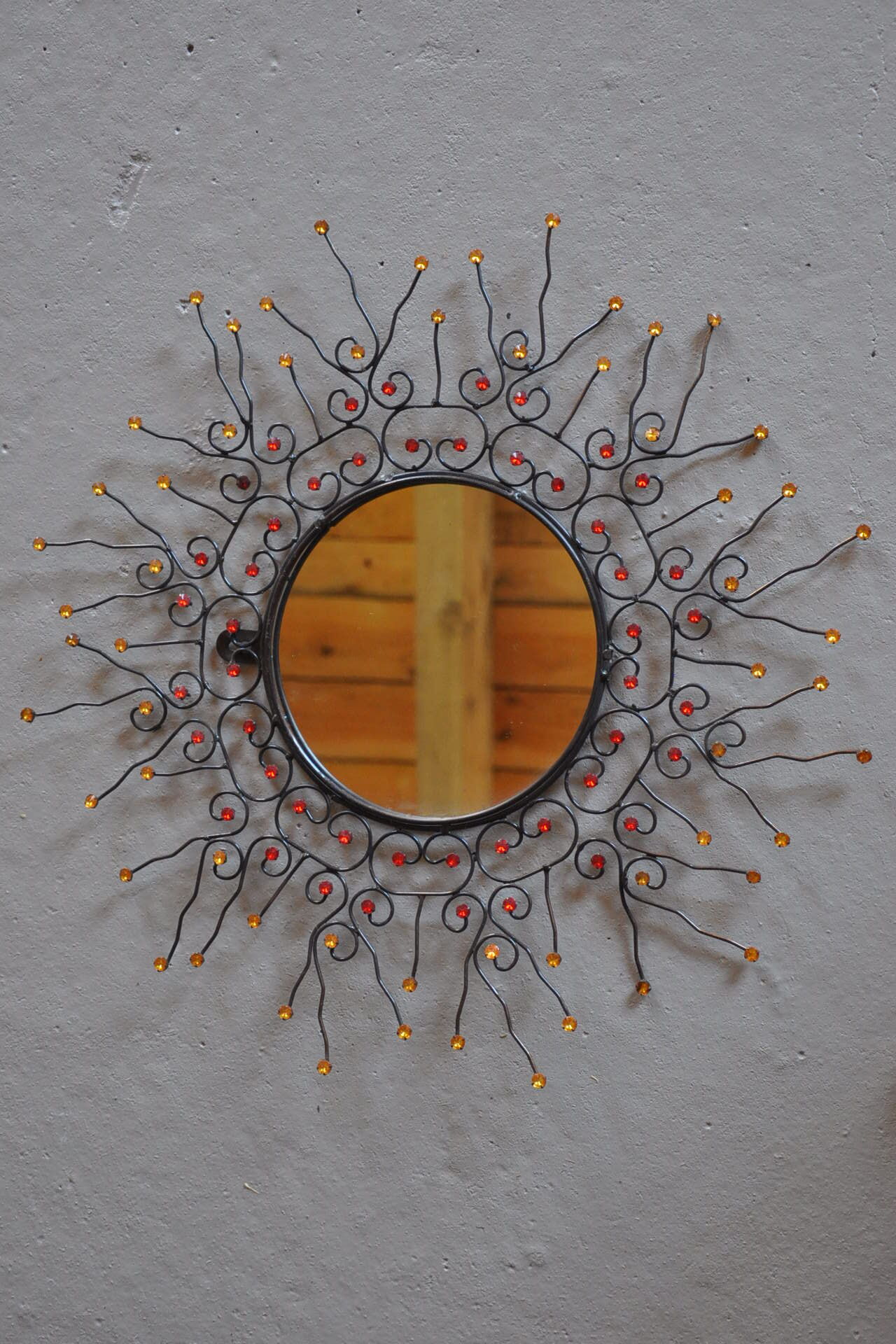 Vintage sun mirror wire