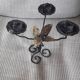 Vintage wrought iron candlestick