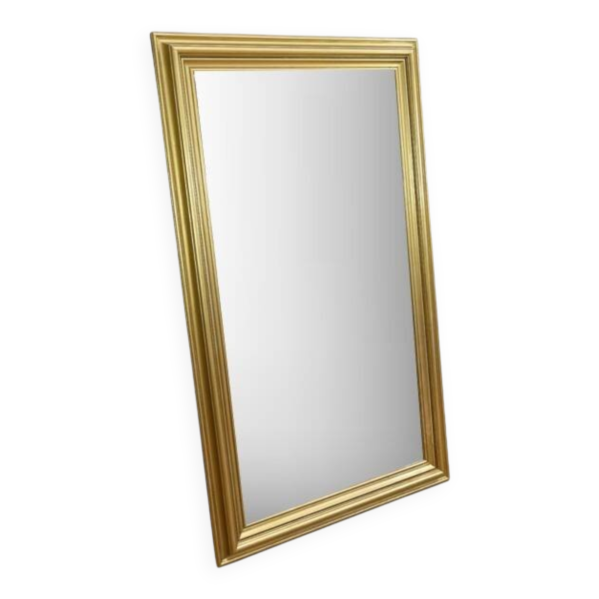 Rectangular Gilded Wood Mirror – 1950
