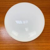 Opaline ball wall lamp made in Italy 25 cm, half sphere, vintage