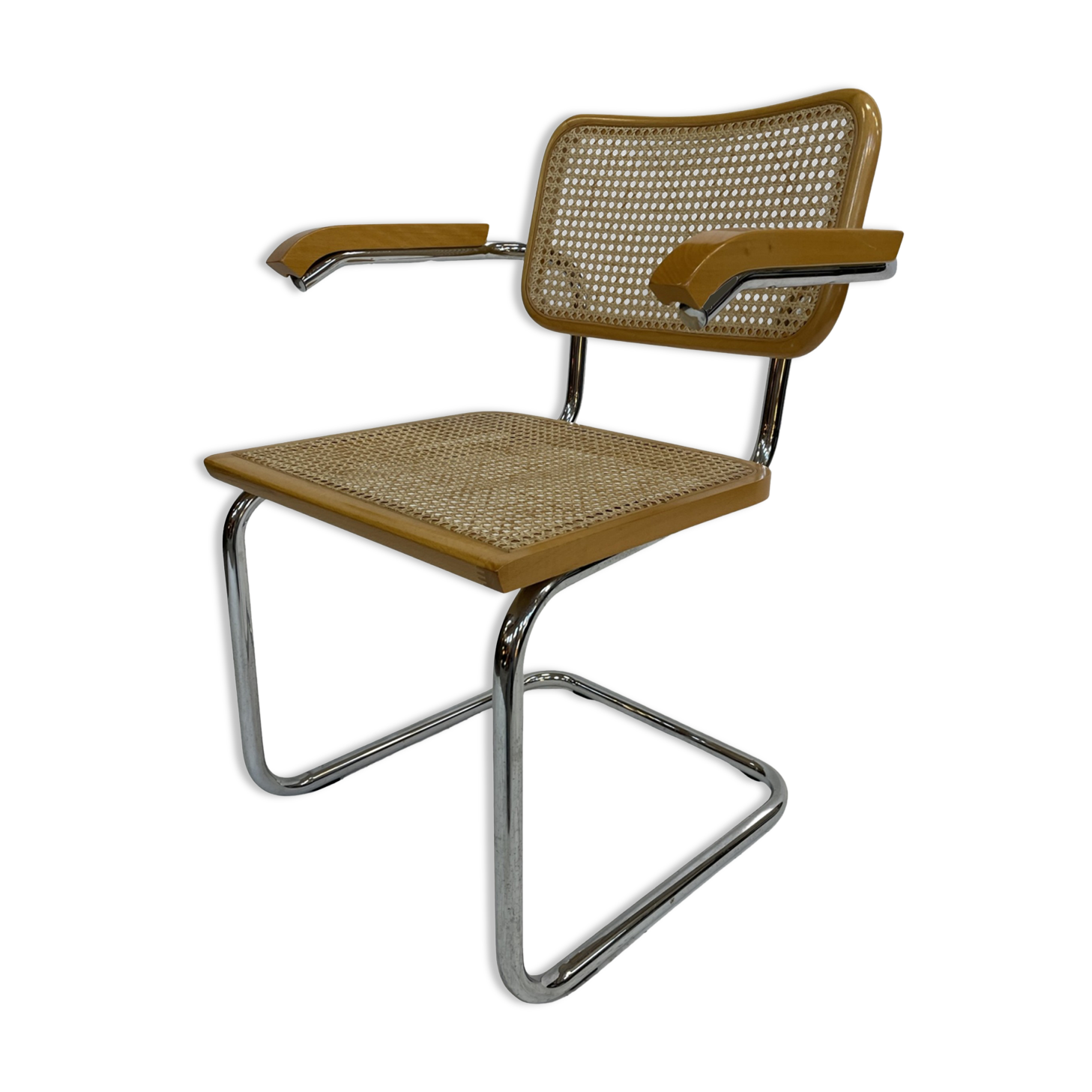 Cesca chair B64 with armrests by Marcel Breuer Design