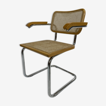 Fauteuil Cesca B64 avec accoudoirs Marcel Breuer