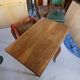 Old folding game table