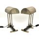 Diamant Art Studio Pair of Bauhaus cubist shaped Lamps. Marked 'New York 1938' & Numbered